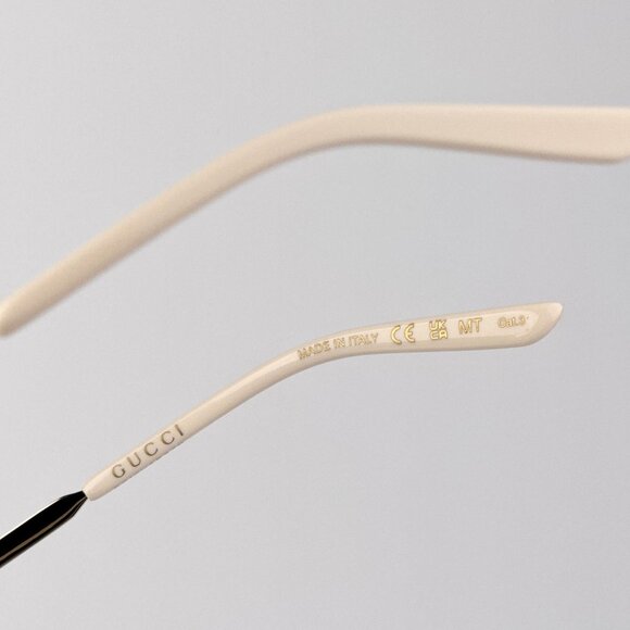Gucci GG0802S 004 Women’s Sunglasses Gold Square Frame with Multicolor GG Mirror main image 7
